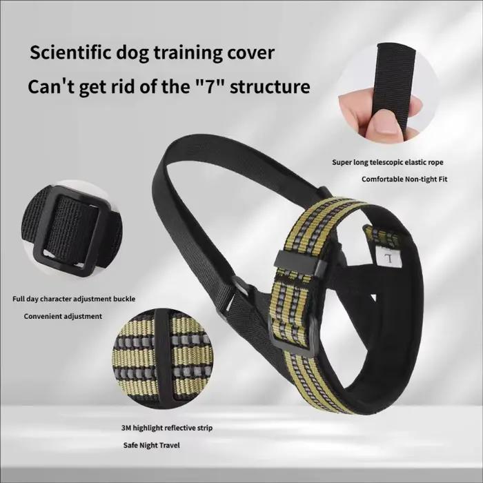 Muselière tactique pour chien d'extérieur pour grands chiens