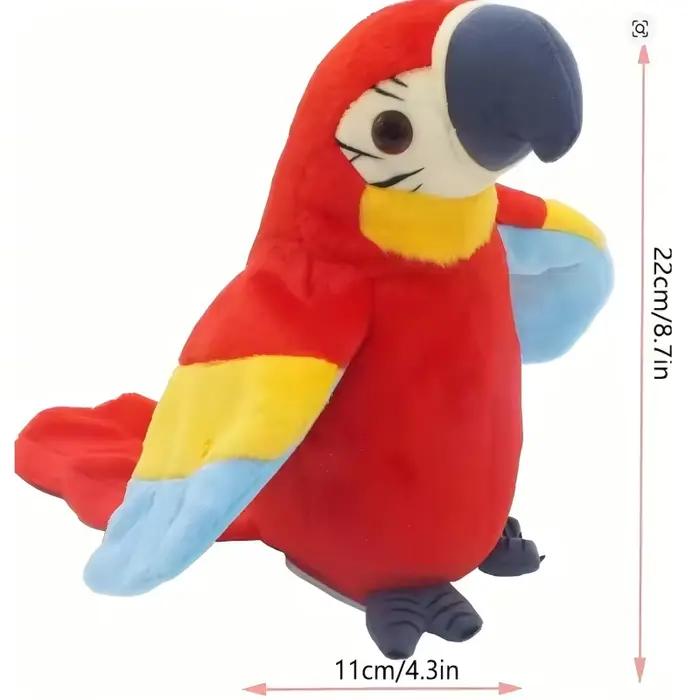 Jouet en peluche perroquet parlant