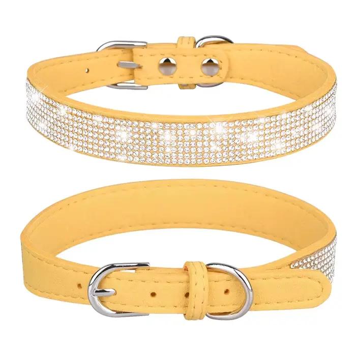 Collier pour chien à paillettes de cristal