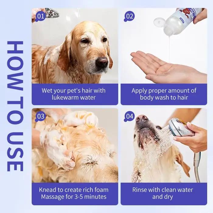 Shampoo pour animaux hypoallergénique pour chiens et chats