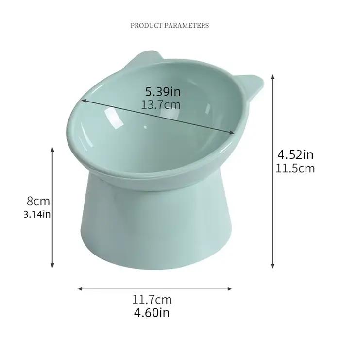 Gamelle inclinée pour animaux de compagnie avec protection du cou