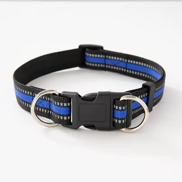 Collier pour chien avec double anneaux en D pour chiens de petite, moyenne et grande taille, harnais de promenade durable pour Labrador et Golden Retriever