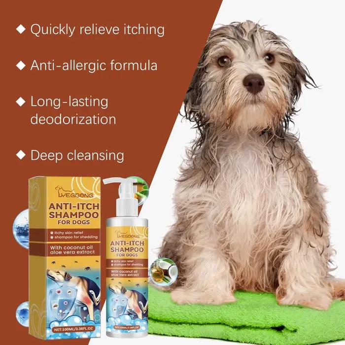 Shampoing Anti-démangeaisons avec huile de noix de coco pour chiens