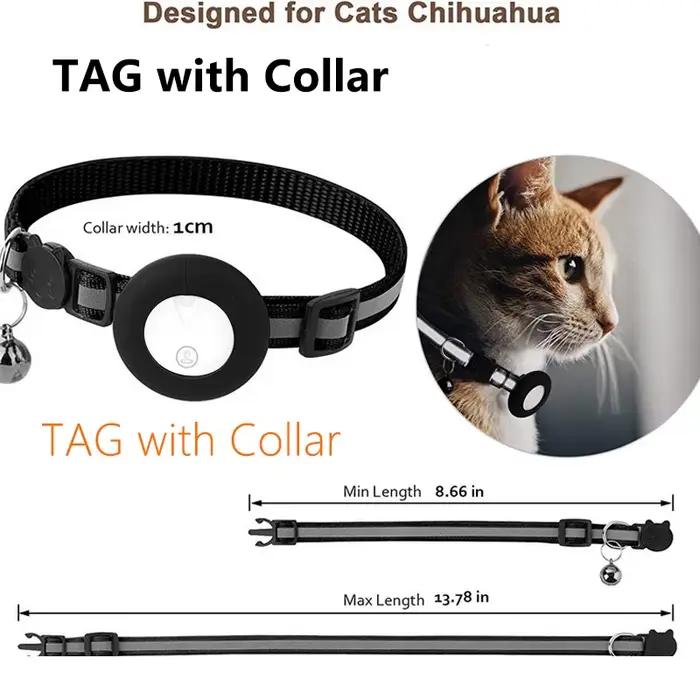 Traceur GPS pour animaux de compagnie à distance, suivi en temps réel, alerte de mouvement, collier anti-perte, localisateur mondial pour chats, compatible avec les téléphones Apple et Android