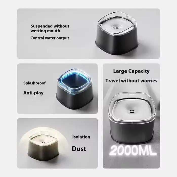 Bol d'eau flottant pour animaux de compagnie