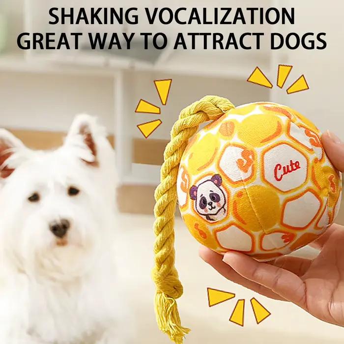 Ballon silencieux qui ne dérangera pas le repos du propriétaire, jouet sonore pour chien, durable et résistant aux morsures, pour soulager l'ennui des animaux de compagnie lorsqu'ils sont seuls