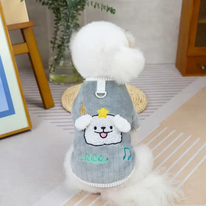 Manteau en peluche pour chien