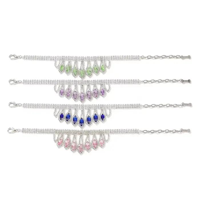 Collier de chien en diamant réglable