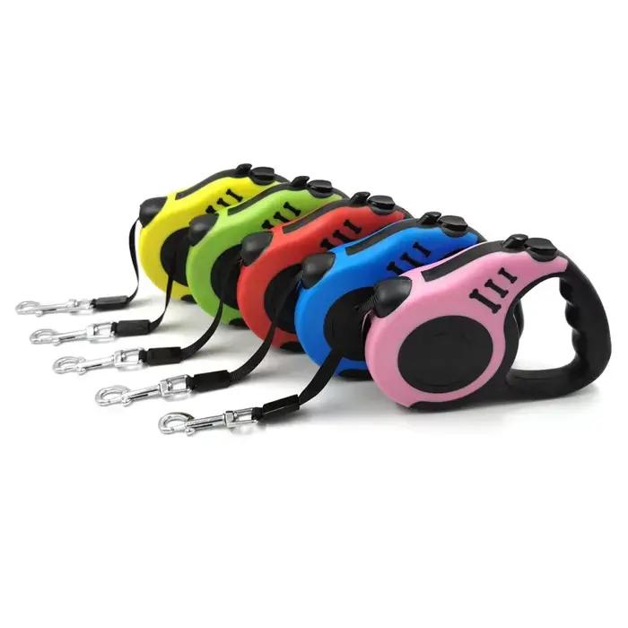 Laisse rétractable automatique en Nylon Durable pour chien de 3m 5m