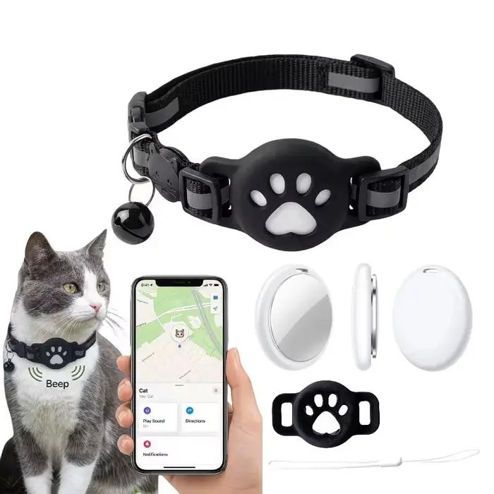 Ensemble de localisateurs GPS pour animaux de compagnie (chats et chiens), collier de suivi, accessoires pour animaux, compatible avec Apple Find My