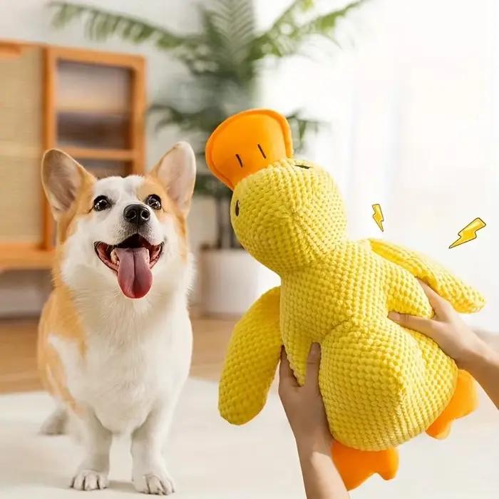 Jouet à mâcher en forme de canard pour chiens et chats