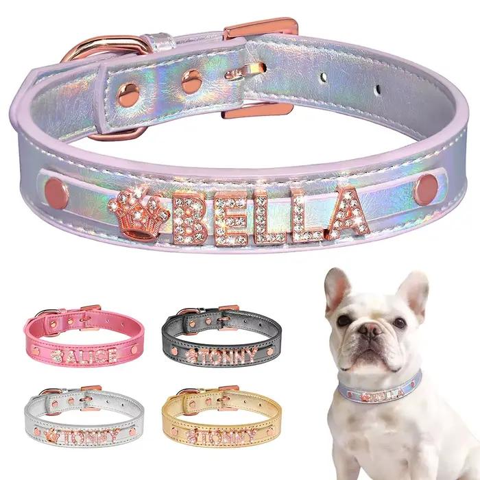 Collier personnalisé pour chien en cuir PU