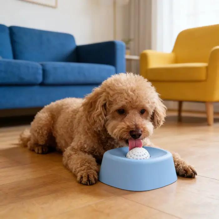 Bol de léchage pour chien à alimentation lente