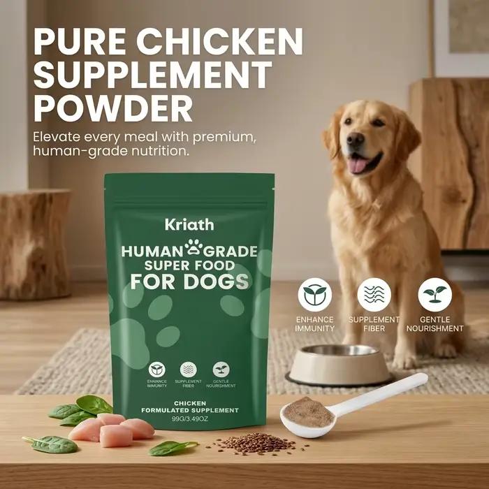 Complément nutritionnel pour chiens de toutes races, absorption facile, soutien quotidien pour la santé