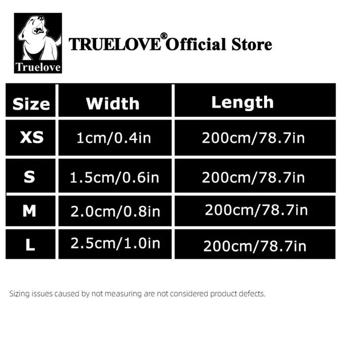 Laisse pour chien Truelove 200CM Confort Sandwich Rembourrée Respirante Anti-traction Corde Réfléchissante Durable TLL2112