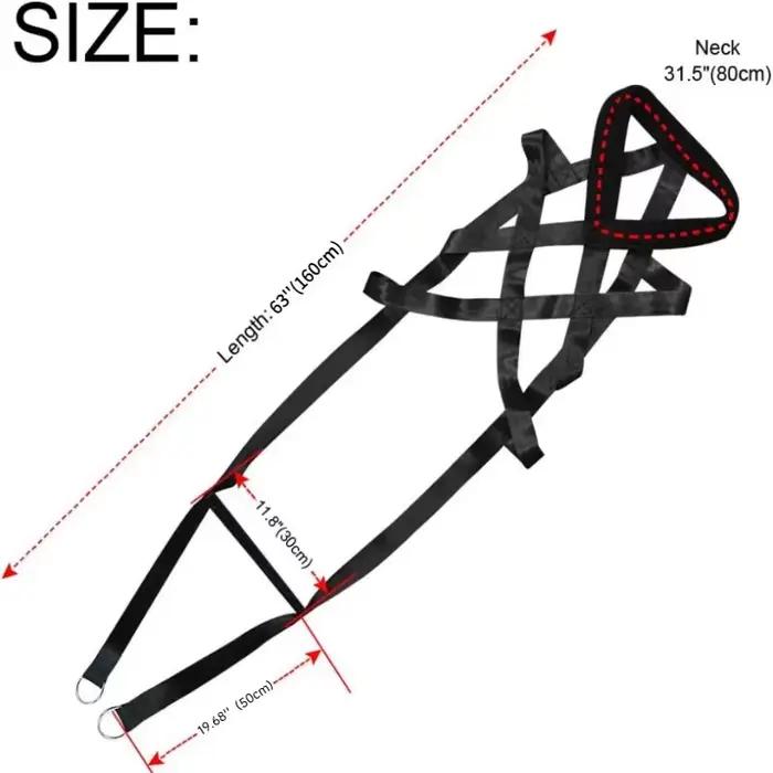 Grande ceinture de sécurité de traîneau de laisse d'entraînement de traction de chien de travail pour l'entraînement au