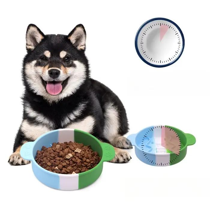 Gamelle anti-étouffement et antidérapante en silicone pour animaux de compagnie