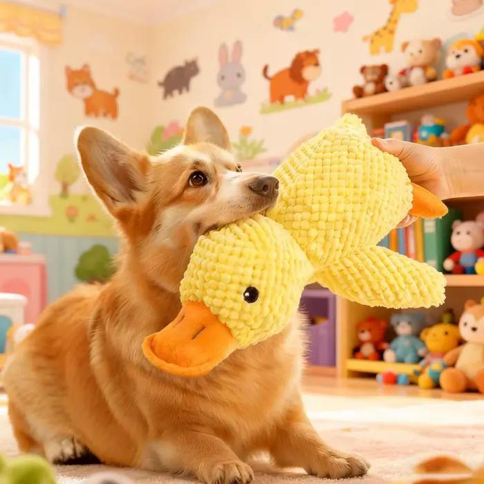 Jouet de canard apaisant pour chiens