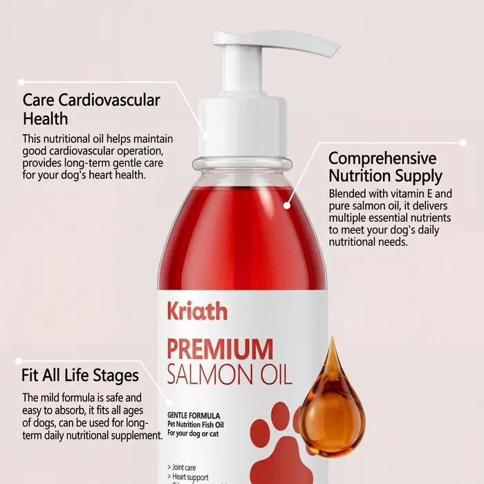 Huile de saumon pure 100 ml pour chiens et chats