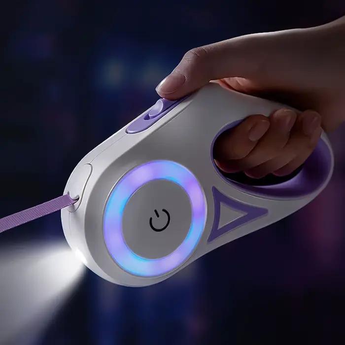 Laisse Rétractable LED avec Lumière pour Chiens
