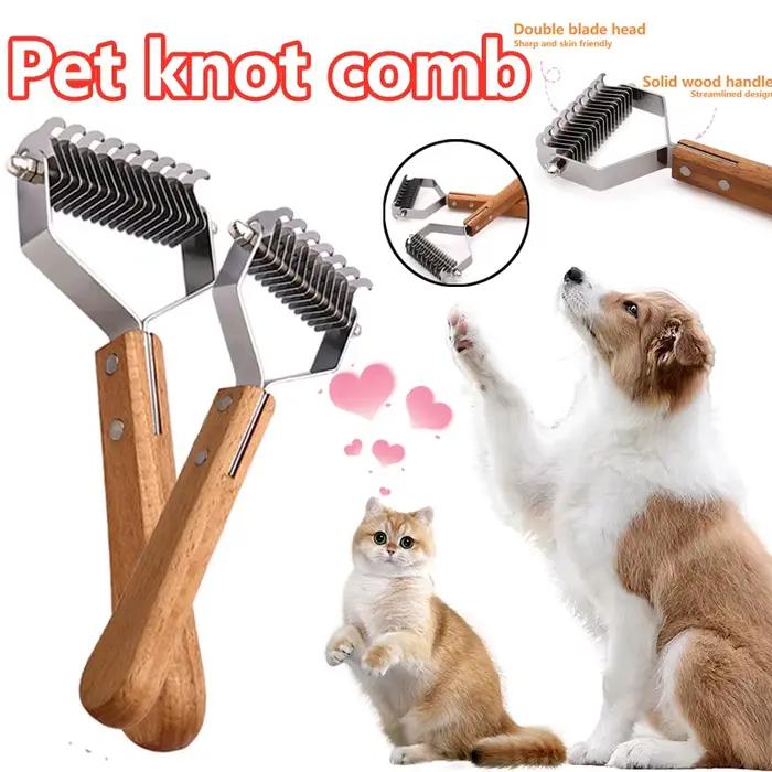 Nouveau peigne d'épilation pour chien et chat toilettage cheveux longs pour animaux de compagnie