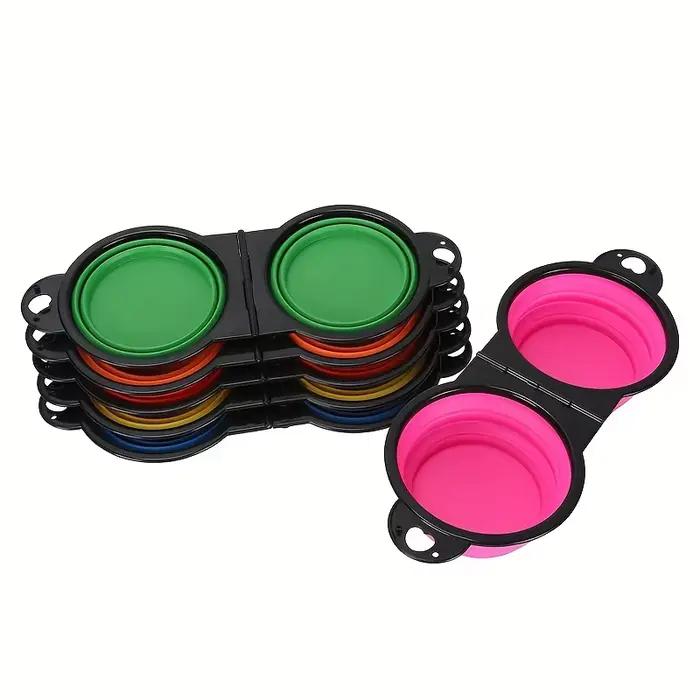 Bol pliable portable pour animaux de compagnie