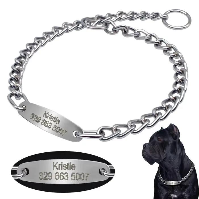 Collier ras du cou personnalisé pour chien