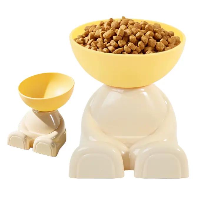Bols d'alimentation pour chats et chiens, gamelle surélevée antidérapante pour animaux de compagnie, idéale pour la cuisine, les vacances, l'appartement et l'intérieur