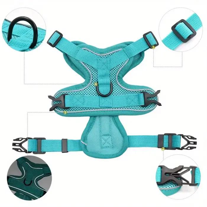 Ensemble harnais et laisse pour chien sans traction
