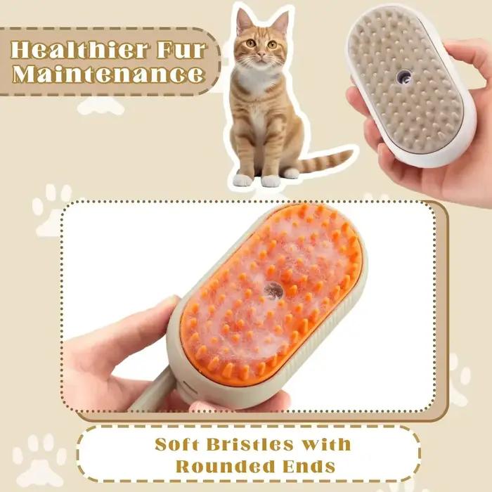 Brosse à vapeur 3 en 1 pour animaux de compagnie