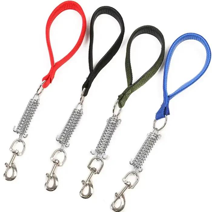 Laisse de printemps en cuir PU pour chiens