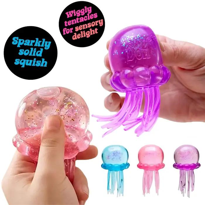 Jouet anti-stress Schylling Nee Doh Jellyfish & Cube Squish