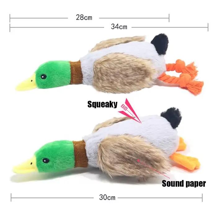 Jouet sonore de canard en peluche mignon