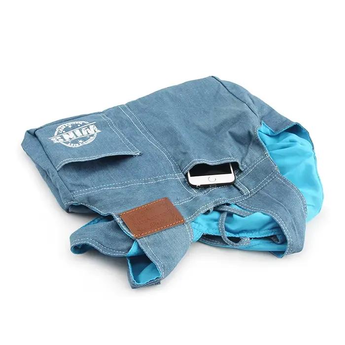 Sacs de transport en denim pour animaux de compagnie