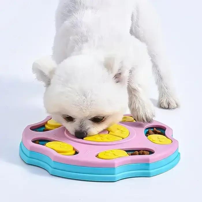 Jouets Puzzle pour chiens, mangeoire lente interactive, augmentation des chiots, distributeur de nourriture IQ, manger lentement, bol antidérapant, jeu d'entraînement pour animaux de compagnie, chat e