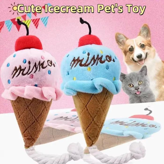 Jouet mignon en forme de crème glacée pour chiot