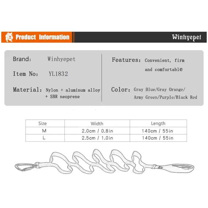 TRUELOVE laisse pour animaux de compagnie mousqueton corde de Traction 3M sangle en Nylon réfléchissante résistante