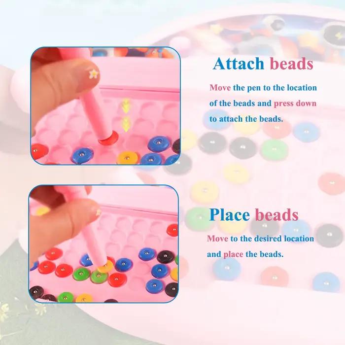 Tableau magnétique pour enfants avec stylo et perles