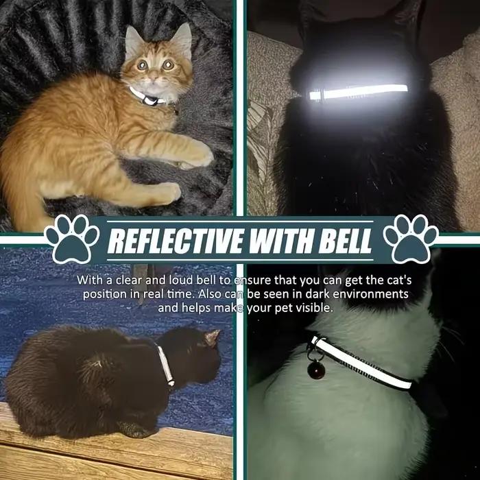 Collier GPS intelligent iOS et collier réfléchissant premium pour chat – Ensemble sécurisé et réglable anti-perte avec localisateur pour chatons