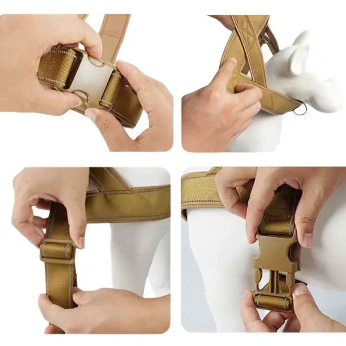 Harnais tactique anti-traction pour chien