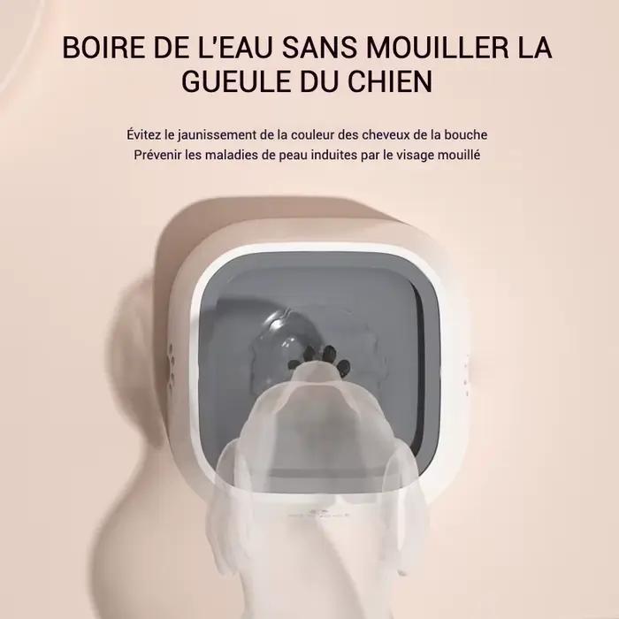 Bol d'eau pour chien, sans déversement, bol d'eau pour animaux de compagnie, sans goutte à goutte, distributeur d'eau lente avec disque flottant, arc Anti-choc, nœud à lécher