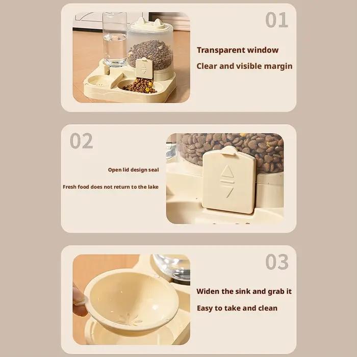 Mangeoire et abreuvoir automatique pour chat