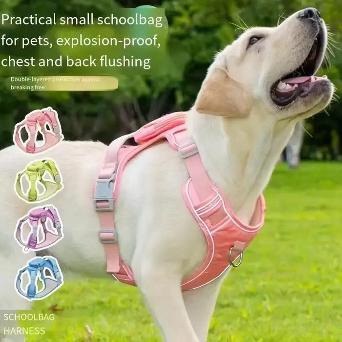 Harnais pour chien avec fixation pour sac à dos – Coupe confortable et respirante