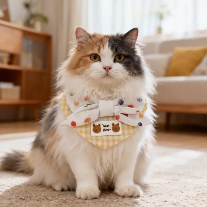 Collier pour animaux de compagnie, collier pour chat et chien, écharpe, adorable ours en peluche, collier pour chien, vêtements et accessoires