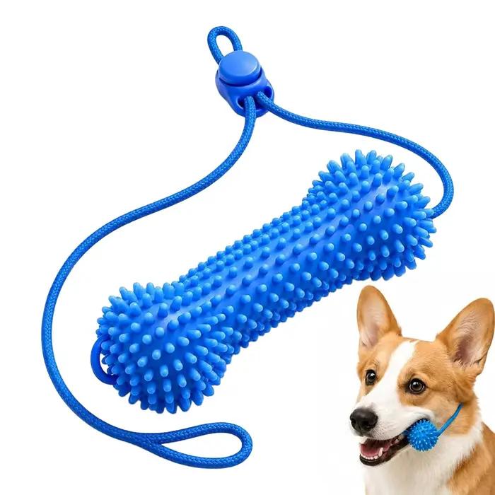 Jouet à mâcher pour chien, bâtonnets de caoutchouc à double action pour l'entraînement, jouet de nettoyage pour les dents des chiots et des chiens de petites, moyennes et grandes races