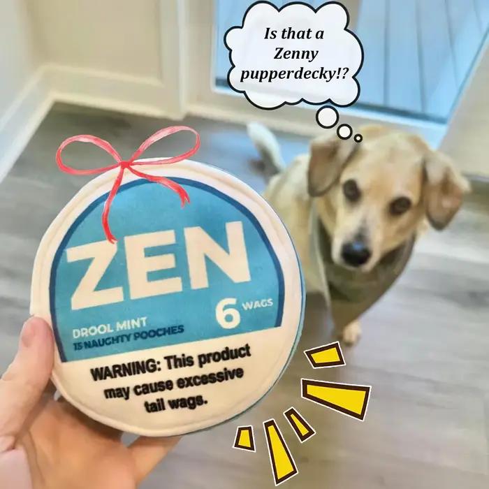Jouet parodie pour chien Zen Pupper Deckies