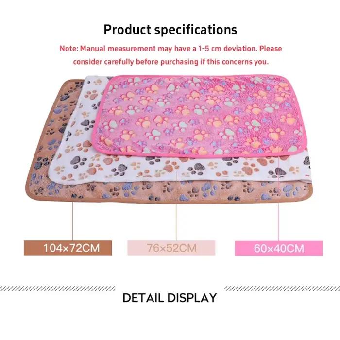 Couverture pour animaux de compagnie en flanelle
