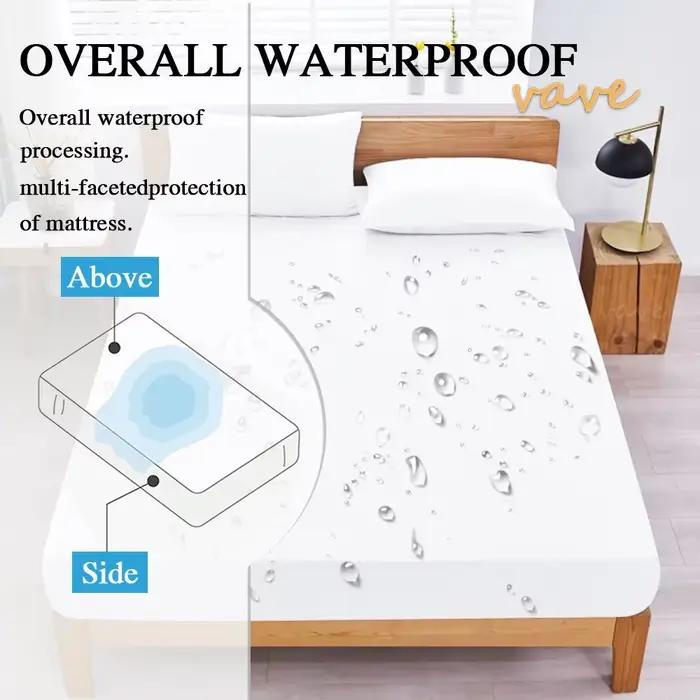 Drap-housse de lit solide 100% imperméable