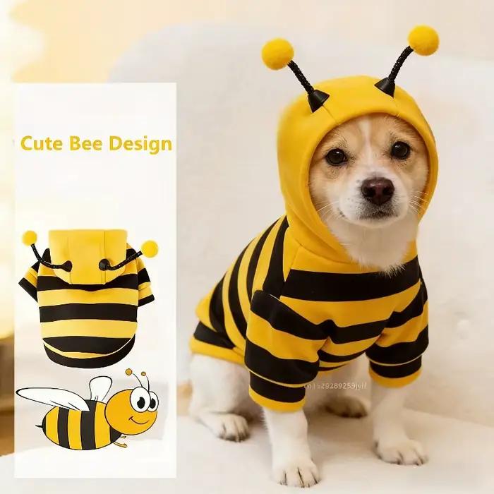 Abeille animal de compagnie chiot manteau vêtements tenue polaire
