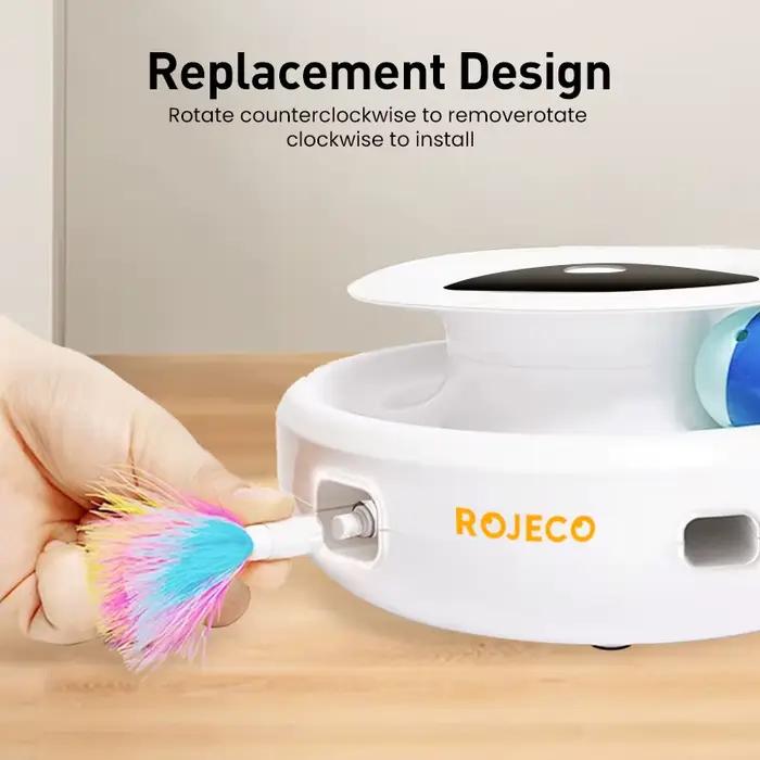 ROJECO Jouets Intelligents 2 en 1 pour Chat et Chien